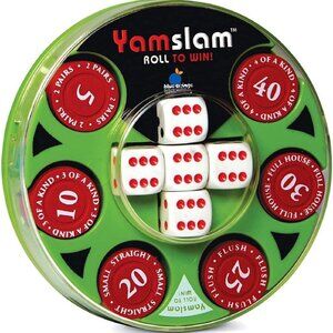 Yamslam Mini Version Strategy Family Dice Game  Kids and Adults Games Age 8+